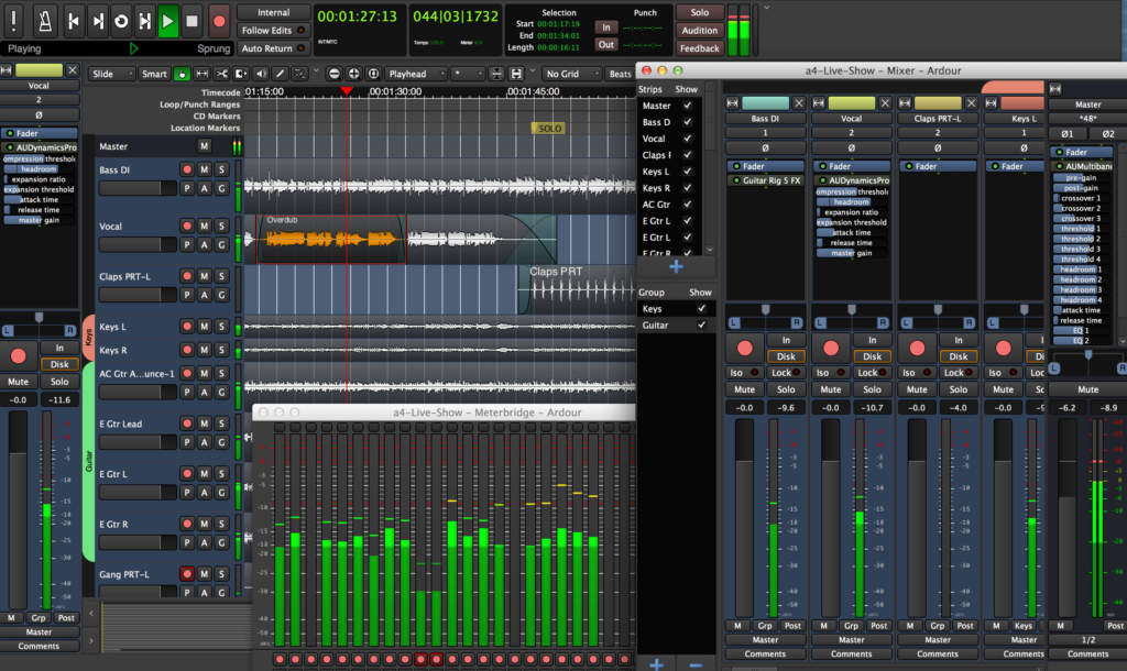 Ardour, estação de trabalho de áudio digital (DAW)