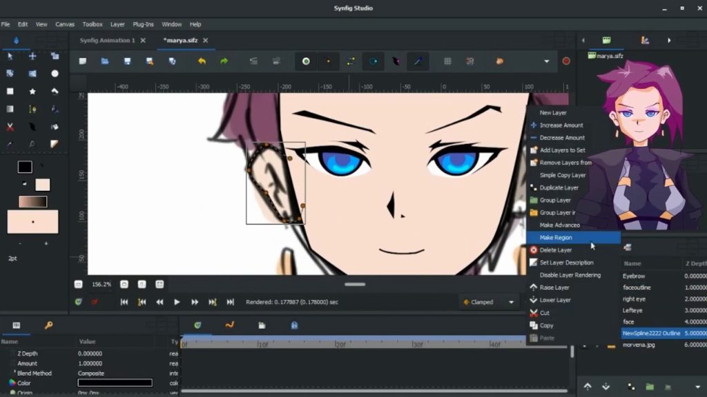 Synfig Studio, programa de animação